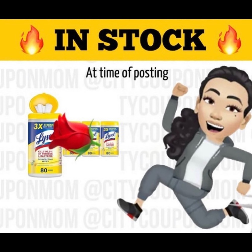 Lysol 4 pack 80ct and get 1 80ct free